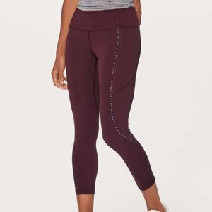 Lululemon Extra Mile Reflective Mid-Rise Crop 23"